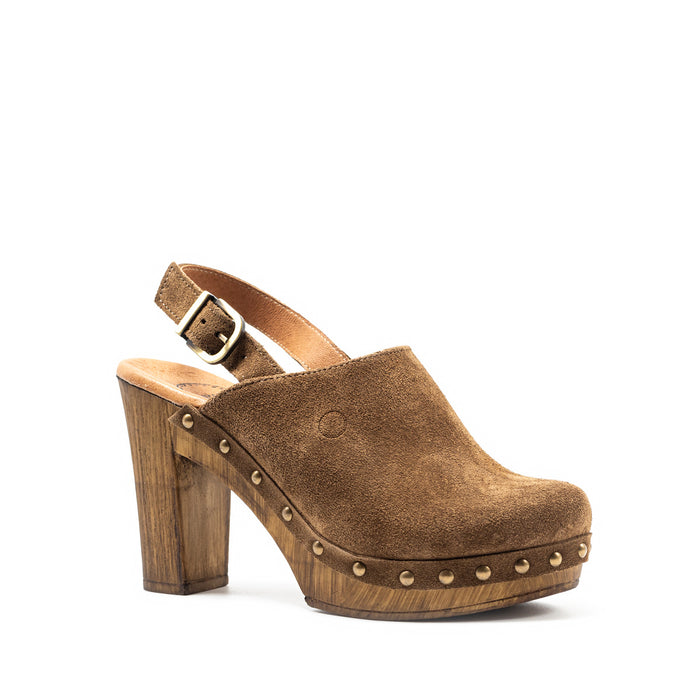 Comillas Suede Leather Strap Clog