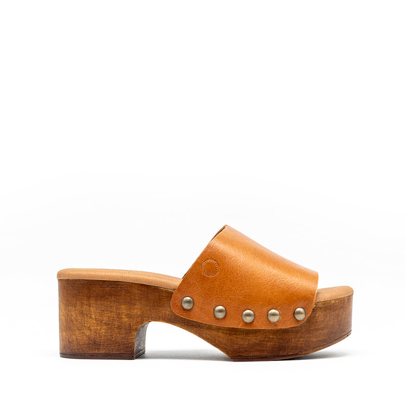 Rio Pala Clog Caramel Leather