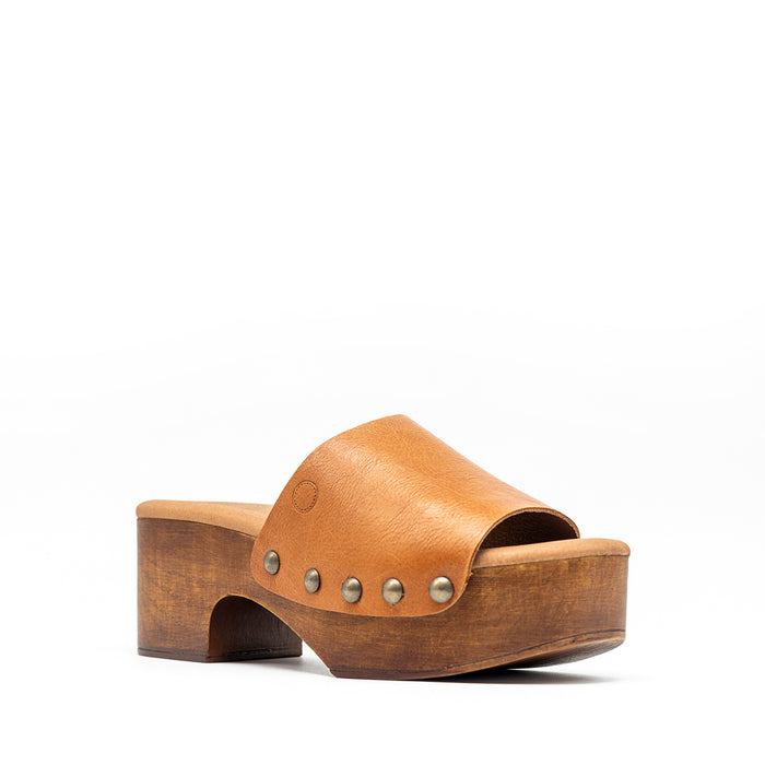 Rio Pala Clog Caramel Leather