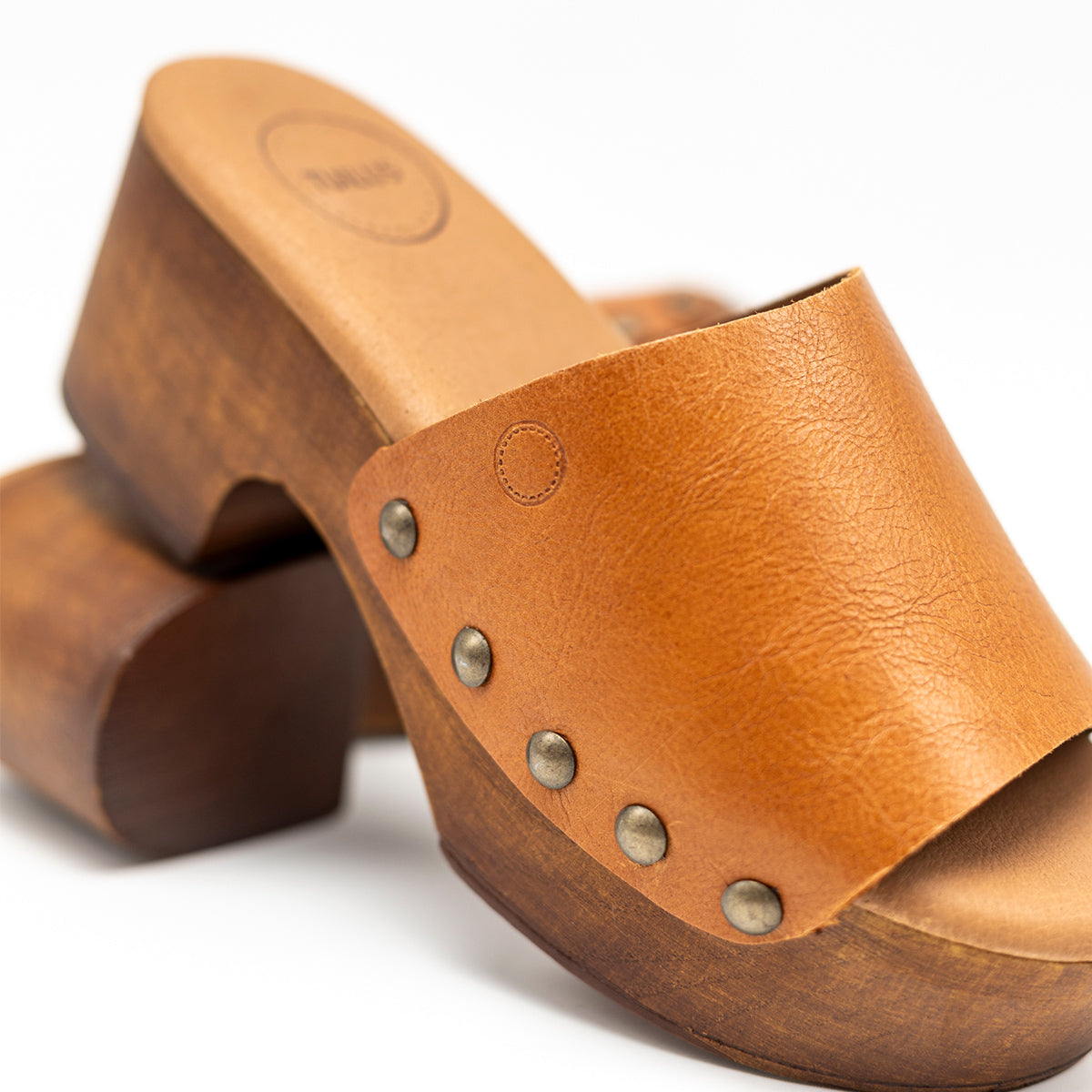 Rio Pala Clog Caramel Leather