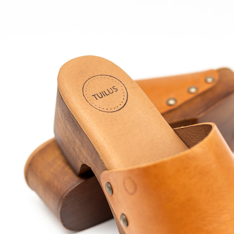 Rio Pala Clog Caramel Leather