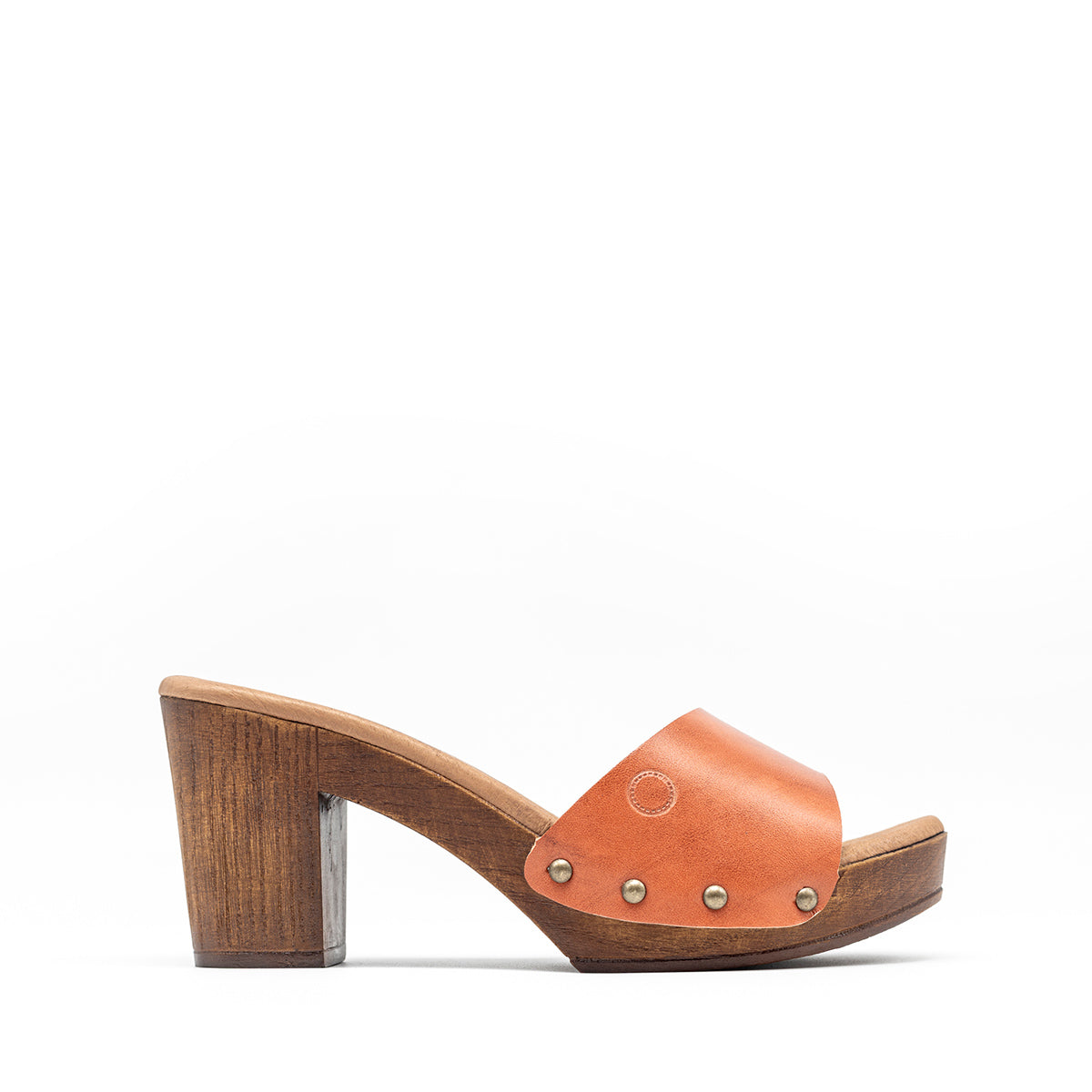 Cullera Open Classic Pumpkin Leather Clog