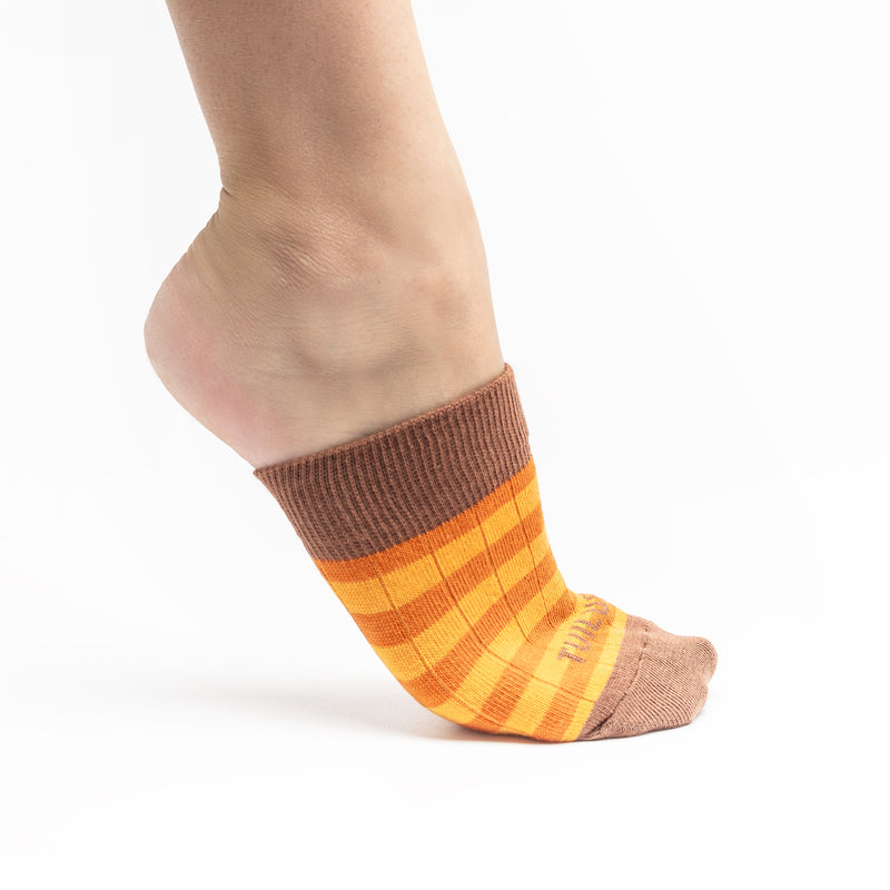 Caldera Orange Brown Clog Socks